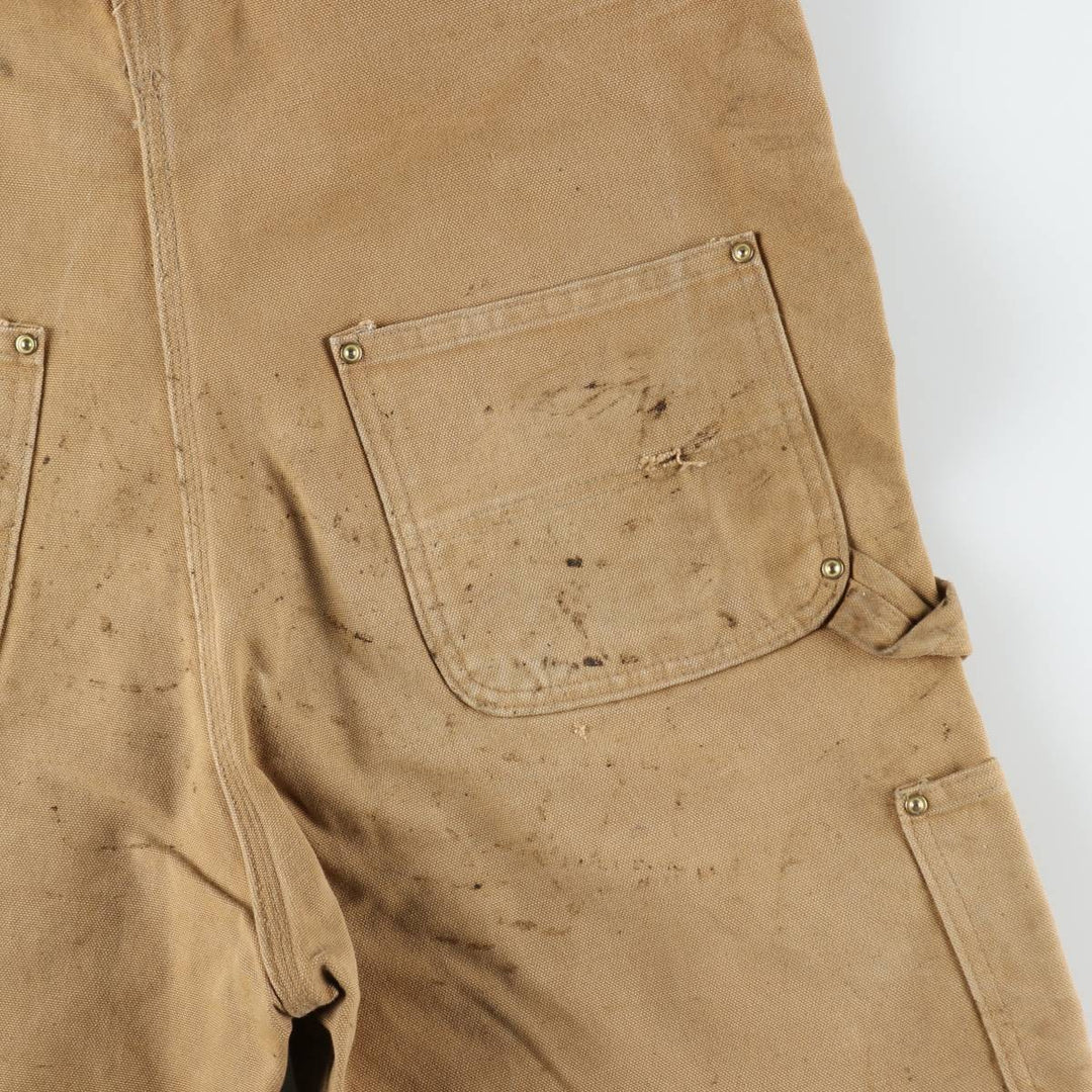 Carhartt Double Knee Duck Overalls for Men (W36 equivalent) cotton brown type Vintage Second Hand