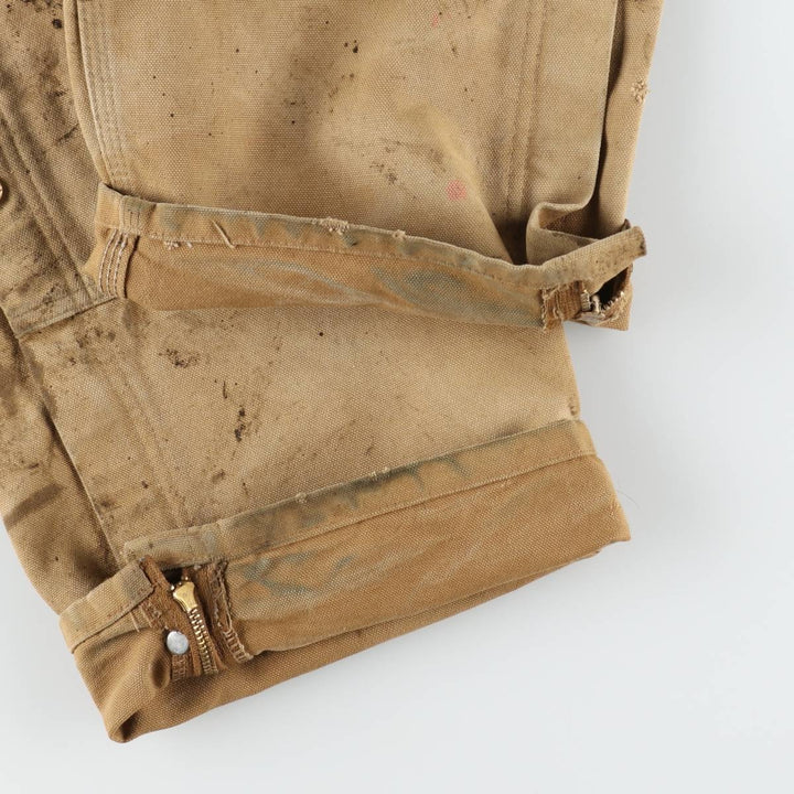 Carhartt Double Knee Duck Overalls for Men (W36 equivalent) cotton brown type Vintage Second Hand