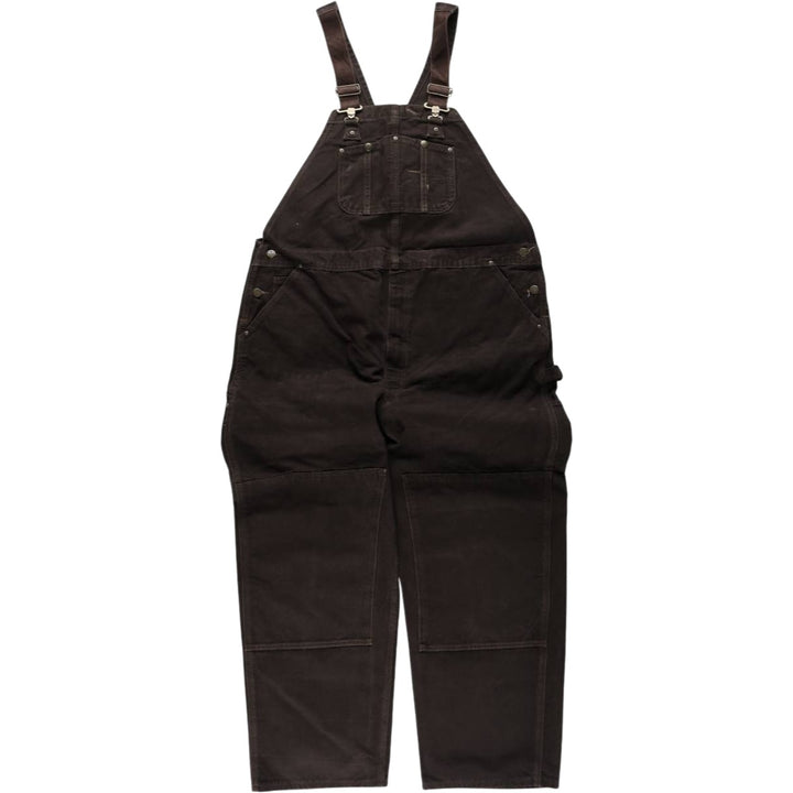 Carhartt Double Knee Duck Overalls, Men's Size W45 (approx.) cotton brown type Vintage Second Hand