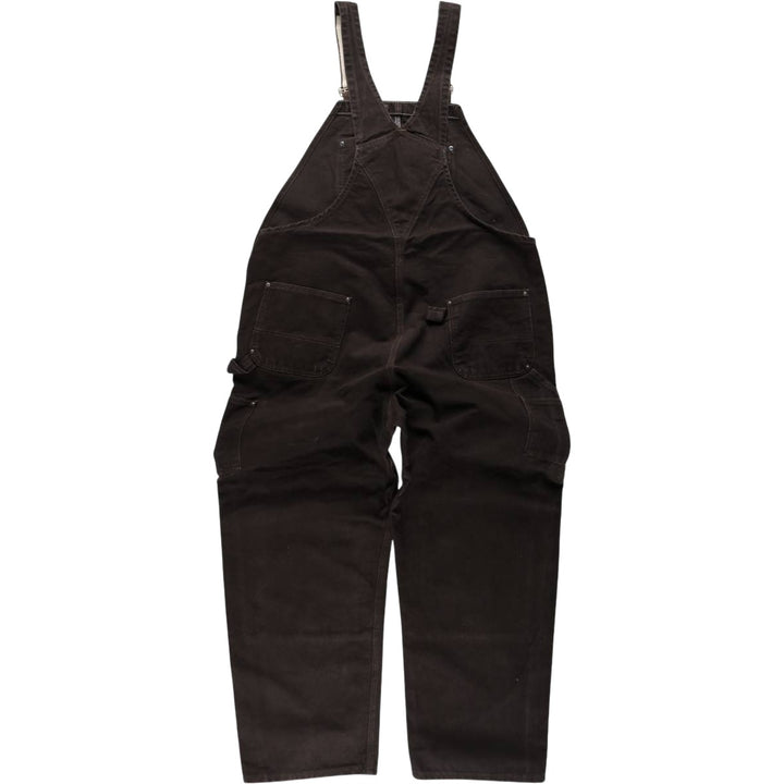 Carhartt Double Knee Duck Overalls, Men's Size W45 (approx.) cotton brown type Vintage Second Hand