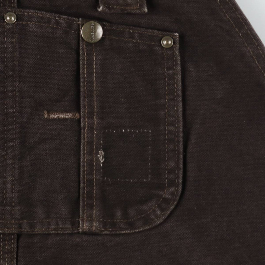 Carhartt Double Knee Duck Overalls, Men's Size W45 (approx.) cotton brown type Vintage Second Hand