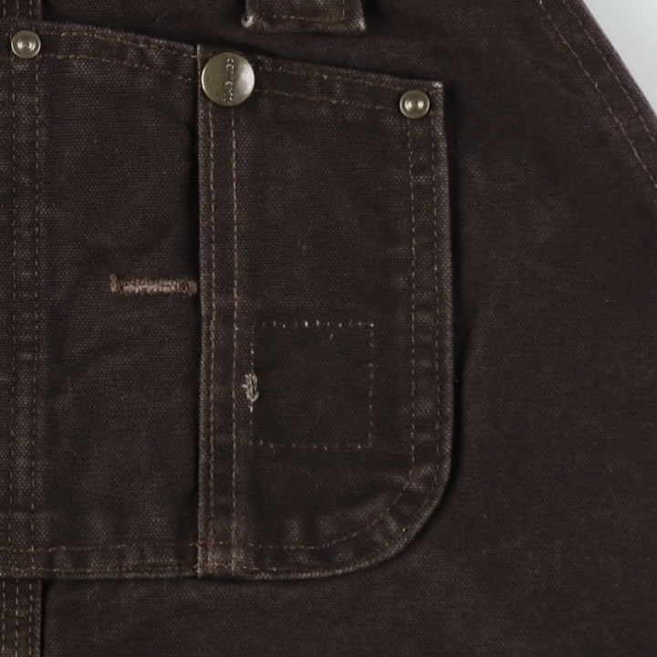 Carhartt Double Knee Duck Overalls, Men's Size W45 (approx.) cotton brown type Vintage Second Hand
