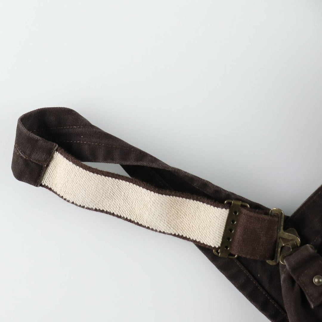 Carhartt Double Knee Duck Overalls, Men's Size W45 (approx.) cotton brown type Vintage Second Hand
