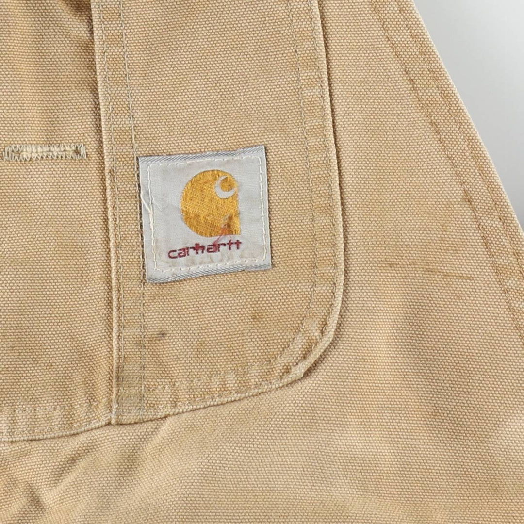 Carhartt Double Knee Duck Canvas Overalls, Men's Size W36 (approx.), Vintage unclear brown type Vintage Second Hand