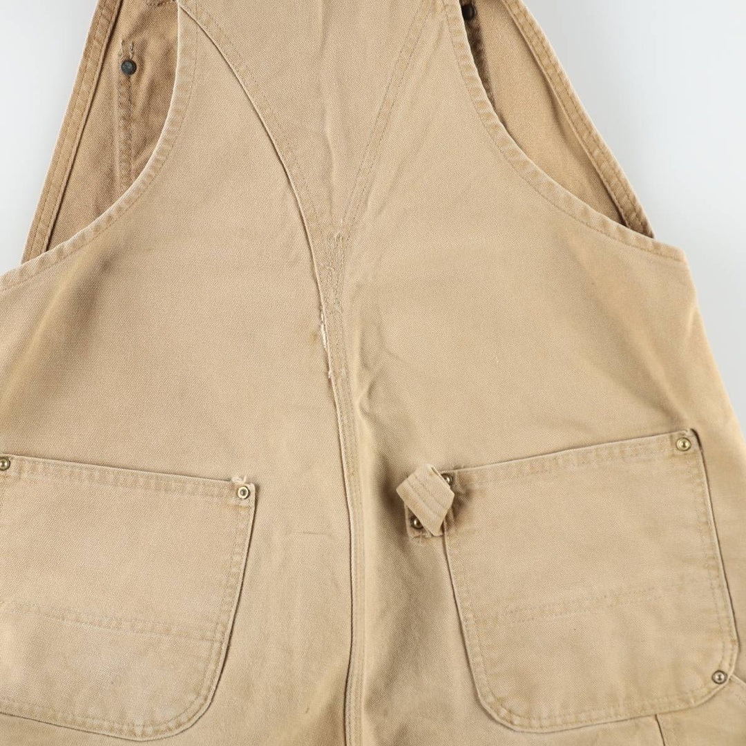 Carhartt Double Knee Duck Canvas Overalls, Men's Size W36 (approx.), Vintage unclear brown type Vintage Second Hand