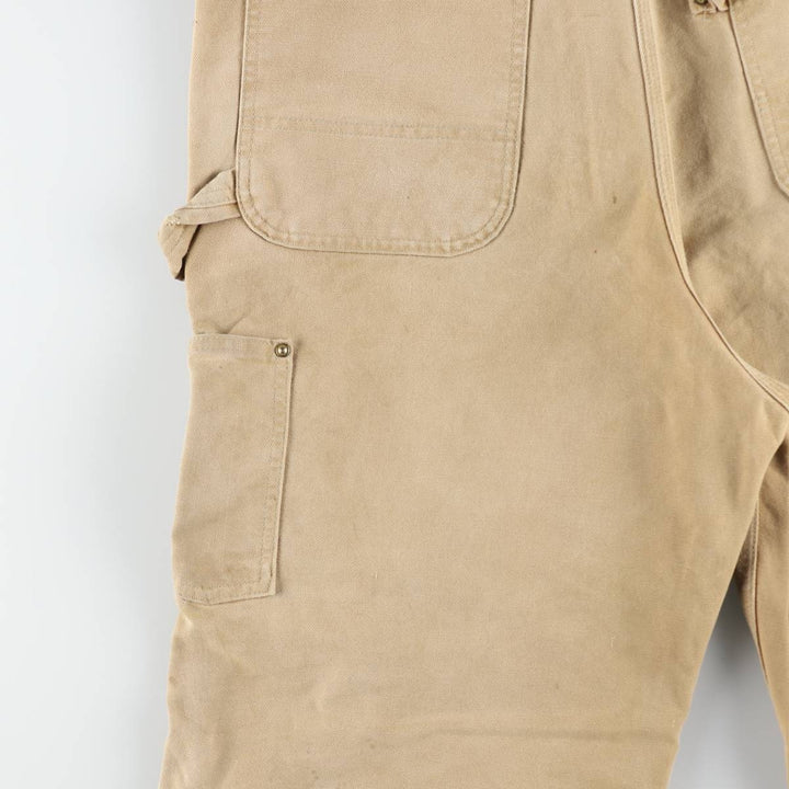 Carhartt Double Knee Duck Canvas Overalls, Men's Size W36 (approx.), Vintage unclear brown type Vintage Second Hand