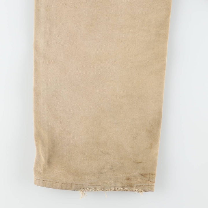 Carhartt Double Knee Duck Canvas Overalls, Men's Size W36 (approx.), Vintage unclear brown type Vintage Second Hand