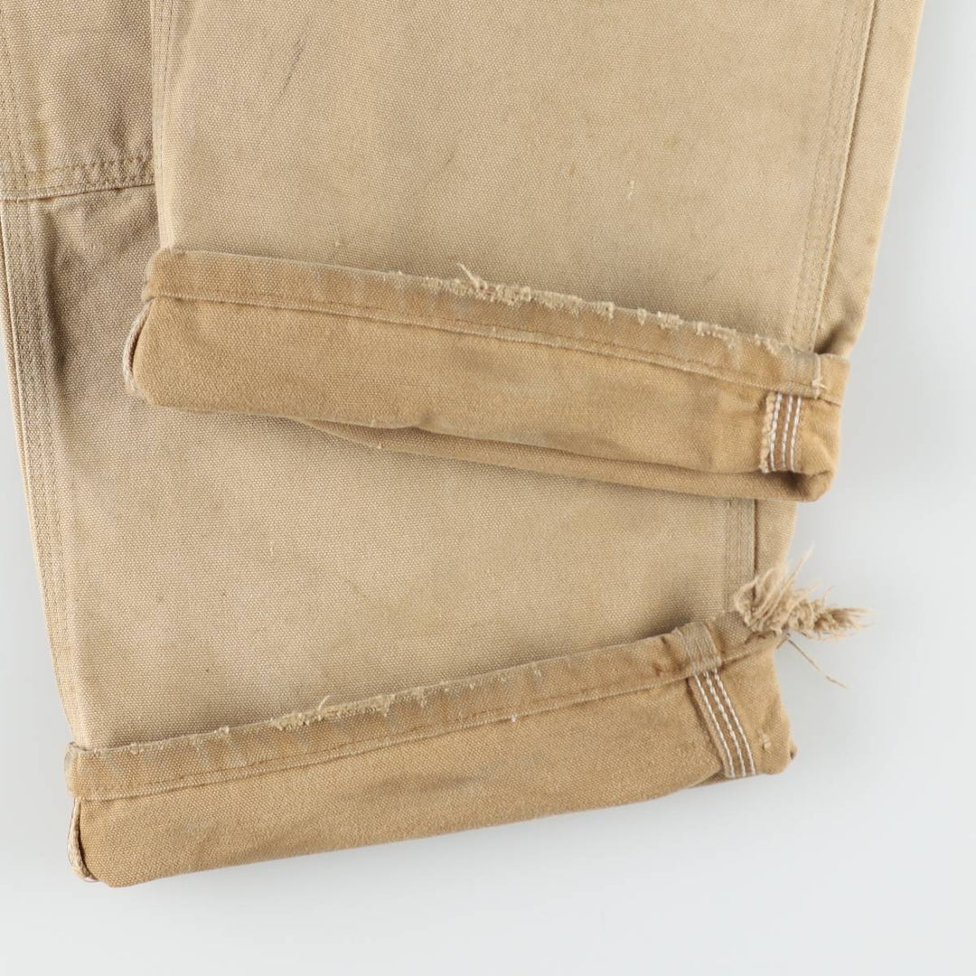 Carhartt Double Knee Duck Canvas Overalls, Men's Size W36 (approx.), Vintage unclear brown type Vintage Second Hand