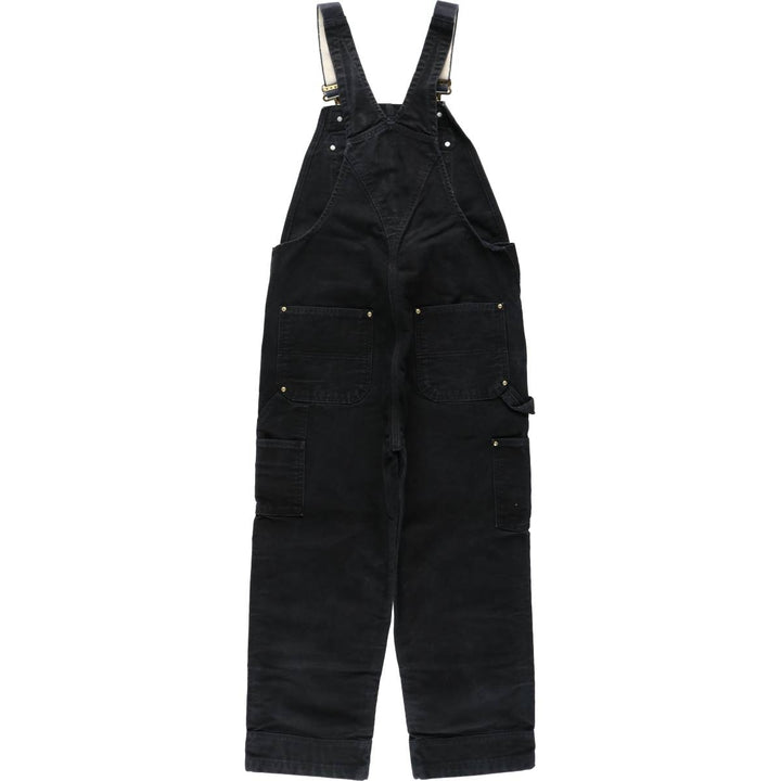 Carhartt Relaxed Fit Double Knee Black Duck Overalls, Men's Size W36 (approx.) cotton black type Vintage Second Hand