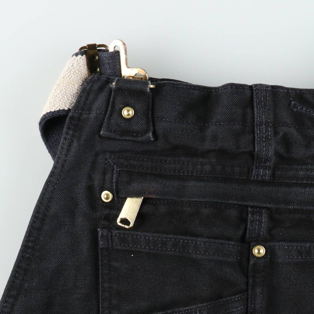 Carhartt Relaxed Fit Double Knee Black Duck Overalls, Men's Size W36 (approx.) cotton black type Vintage Second Hand