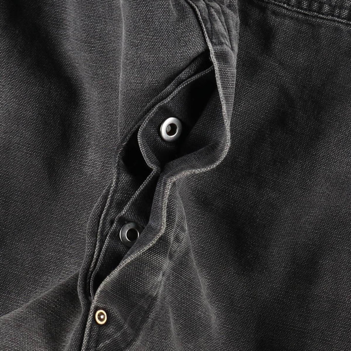 Oversized Carhartt double-knee duck overalls, men's size W46 unclear black type Vintage Second Hand