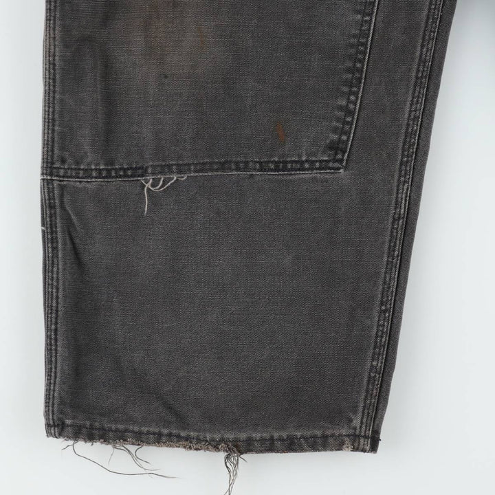 Oversized Carhartt double-knee duck overalls, men's size W46 unclear black type Vintage Second Hand