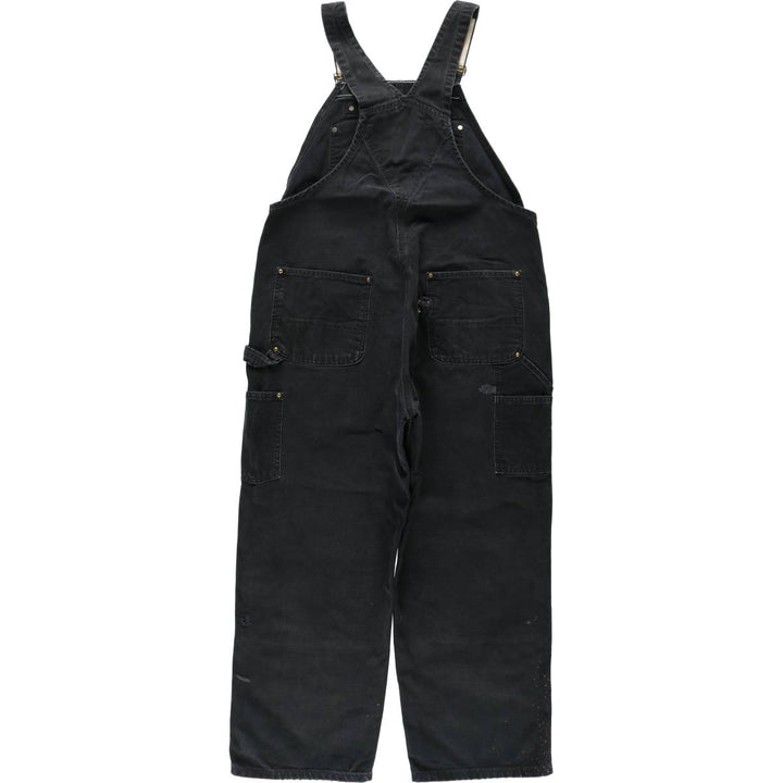 Big size Carhartt double knee duck overalls for men, equivalent to w41 cotton black type Vintage Second Hand