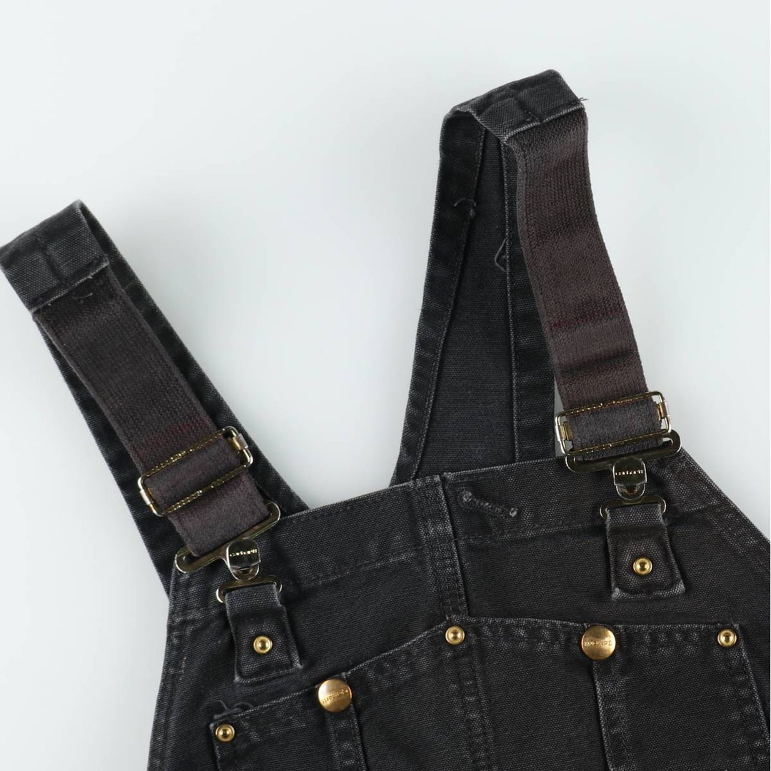 Big size Carhartt double knee duck overalls for men, equivalent to w41 cotton black type Vintage Second Hand