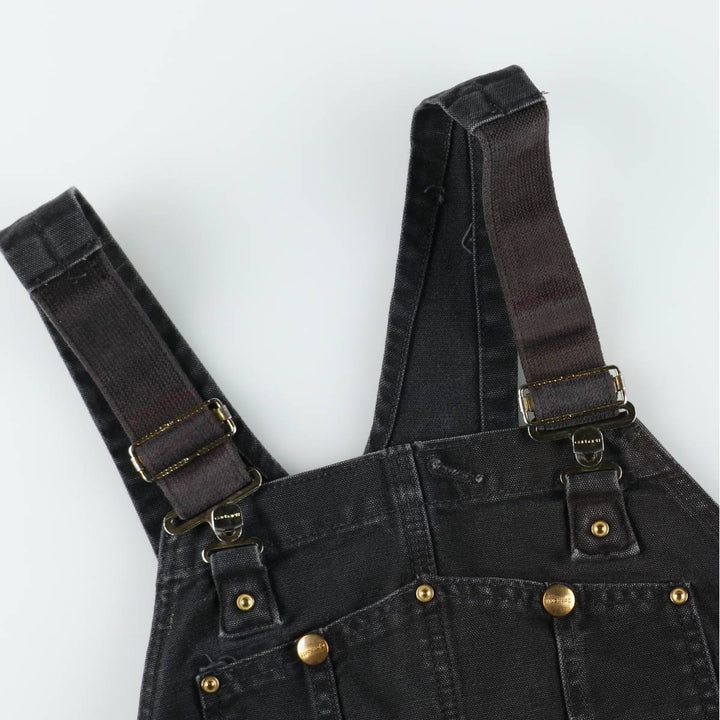 Big size Carhartt double knee duck overalls for men, equivalent to w41 cotton black type Vintage Second Hand