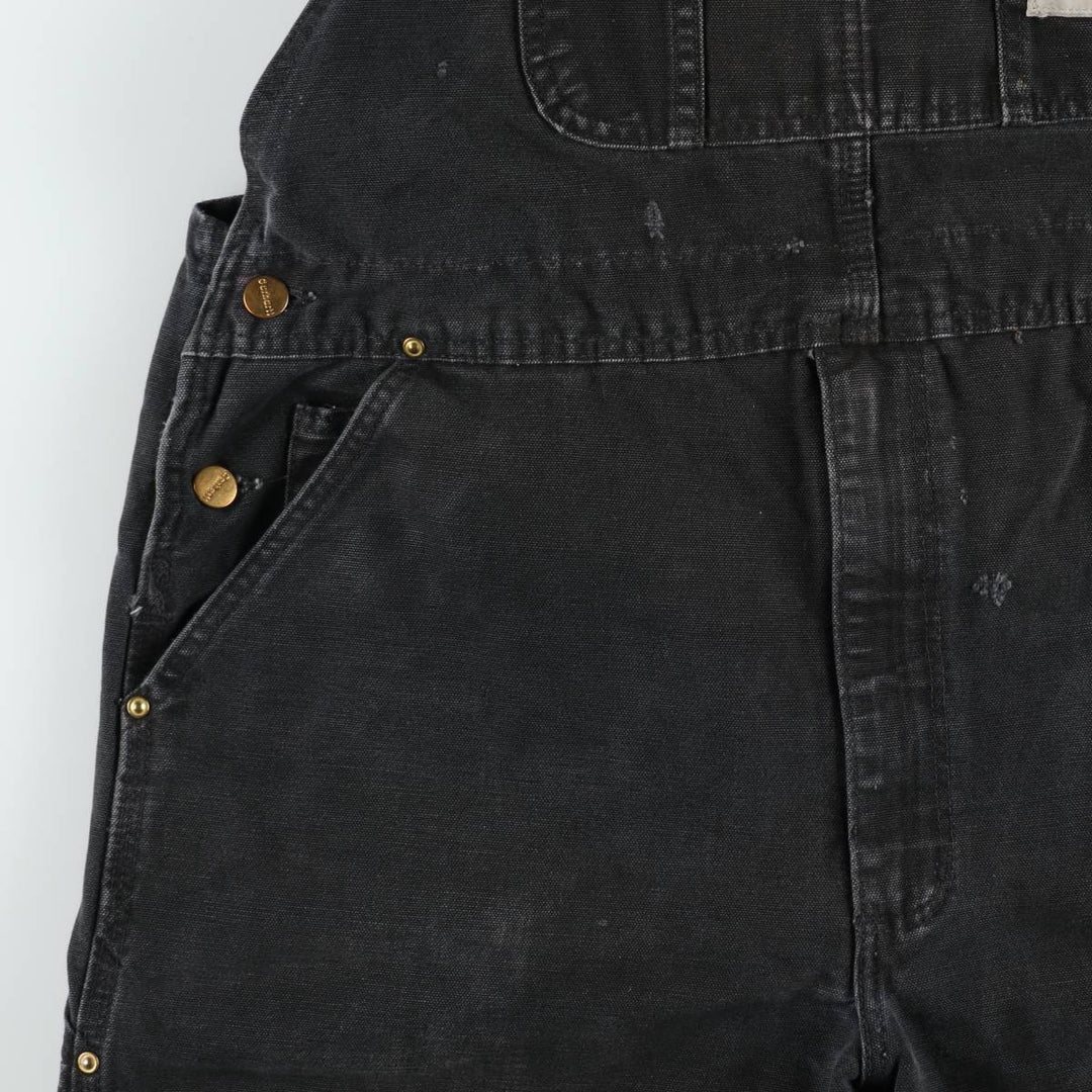 Big size Carhartt double knee duck overalls for men, equivalent to w41 cotton black type Vintage Second Hand