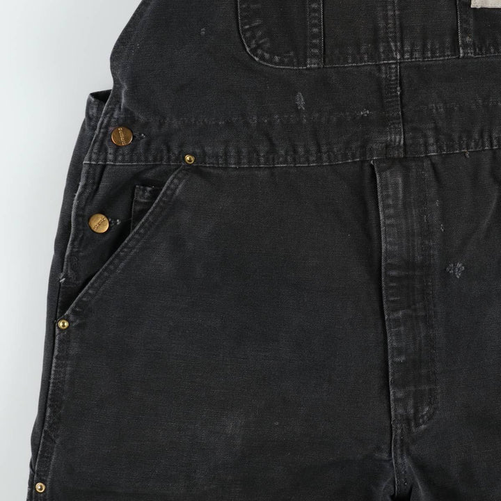 Big size Carhartt double knee duck overalls for men, equivalent to w41 cotton black type Vintage Second Hand