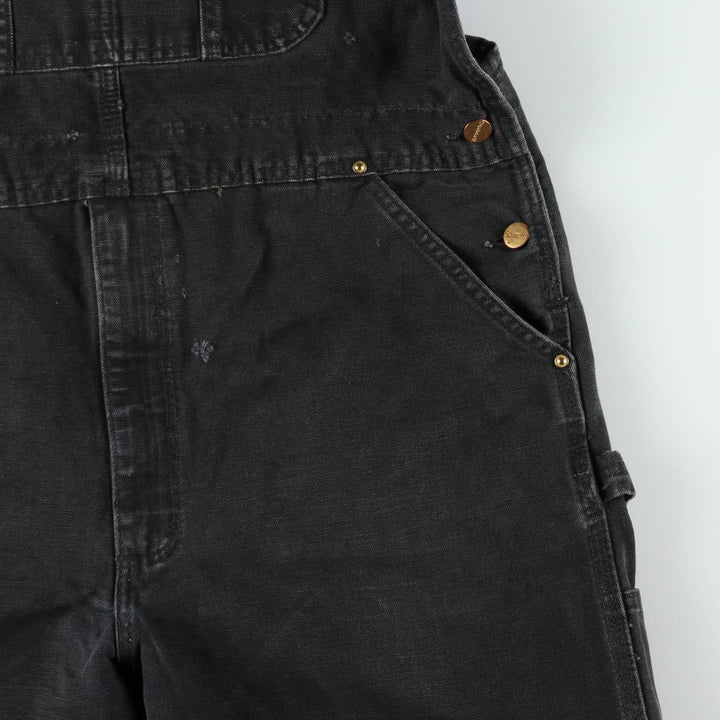 Big size Carhartt double knee duck overalls for men, equivalent to w41 cotton black type Vintage Second Hand