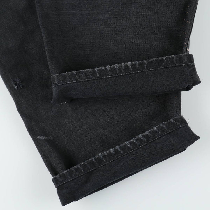 Big size Carhartt double knee duck overalls for men, equivalent to w41 cotton black type Vintage Second Hand
