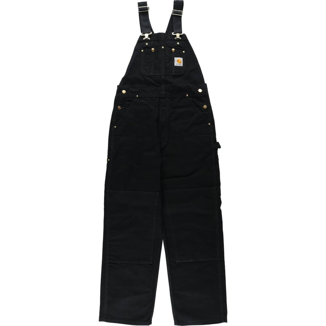 Carhartt Double Knee Duck Overalls for Men (W34 equivalent) cotton black type Vintage Second Hand