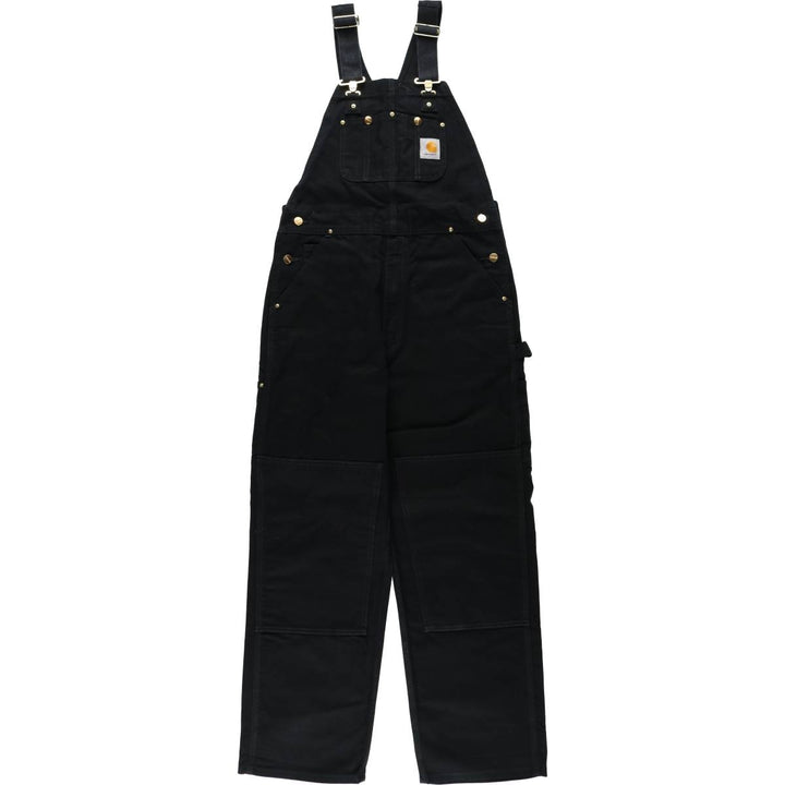 Carhartt Double Knee Duck Overalls for Men (W34 equivalent) cotton black type Vintage Second Hand