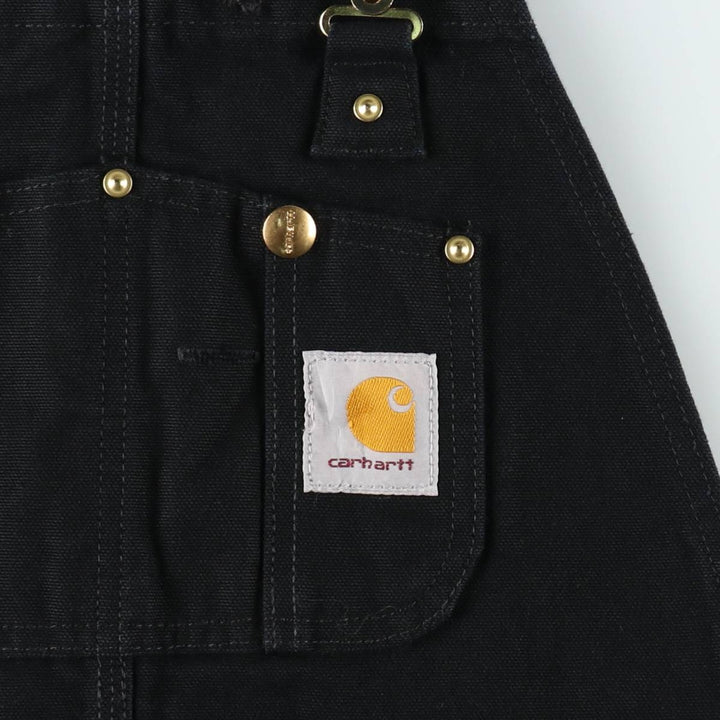 Carhartt Double Knee Duck Overalls for Men (W34 equivalent) cotton black type Vintage Second Hand