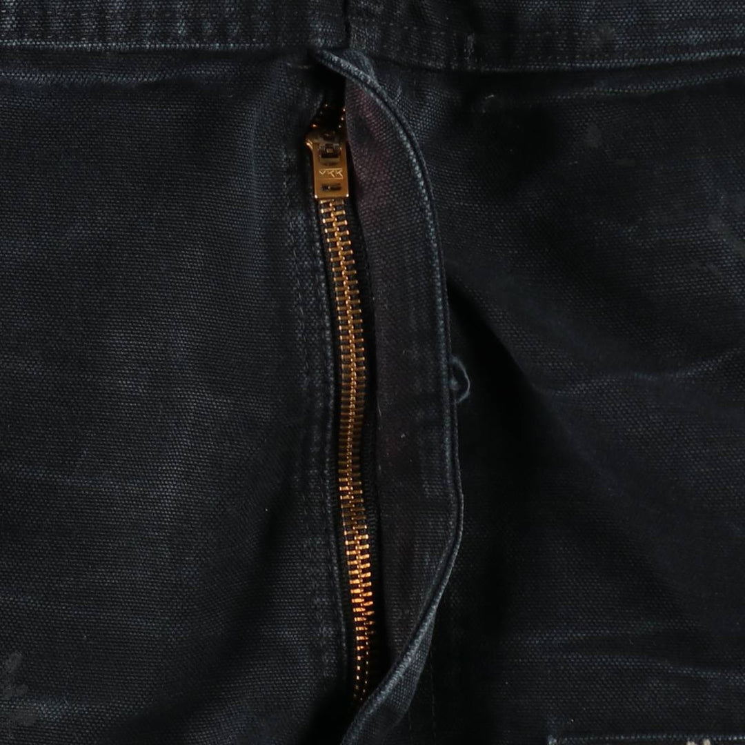 Oversized Carhartt double-knee duck overalls, men's size W40 cotton black type Vintage Second Hand