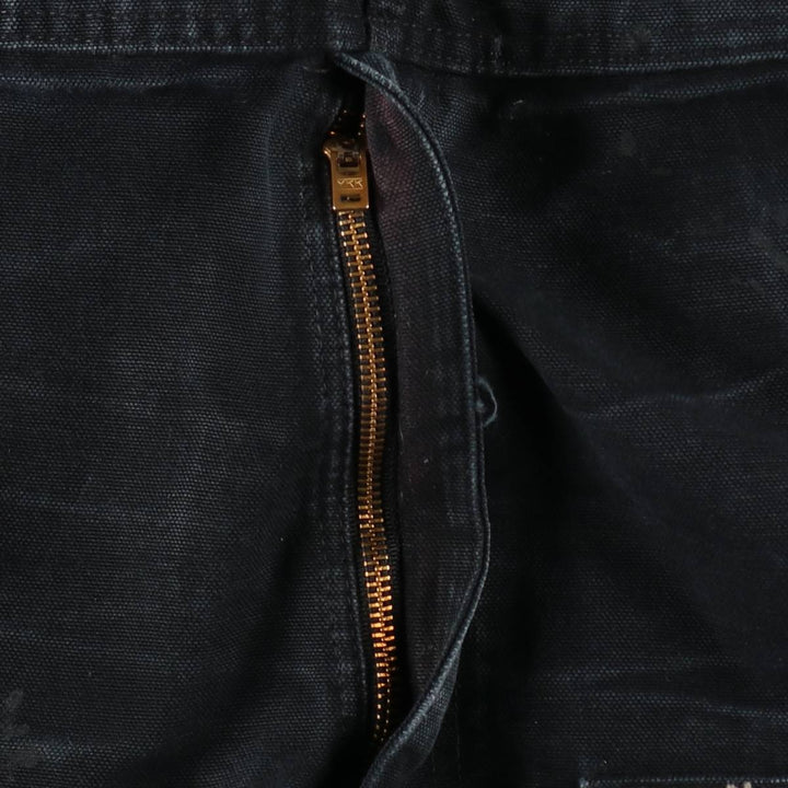 Oversized Carhartt double-knee duck overalls, men's size W40 cotton black type Vintage Second Hand