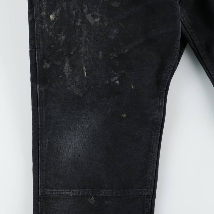Oversized Carhartt double-knee duck overalls, men's size W40 cotton black type Vintage Second Hand