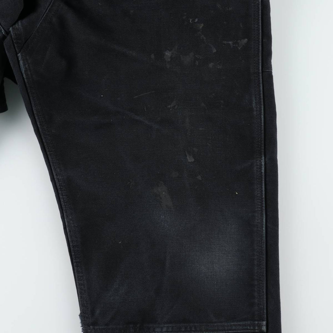 Oversized Carhartt double-knee duck overalls, men's size W40 cotton black type Vintage Second Hand