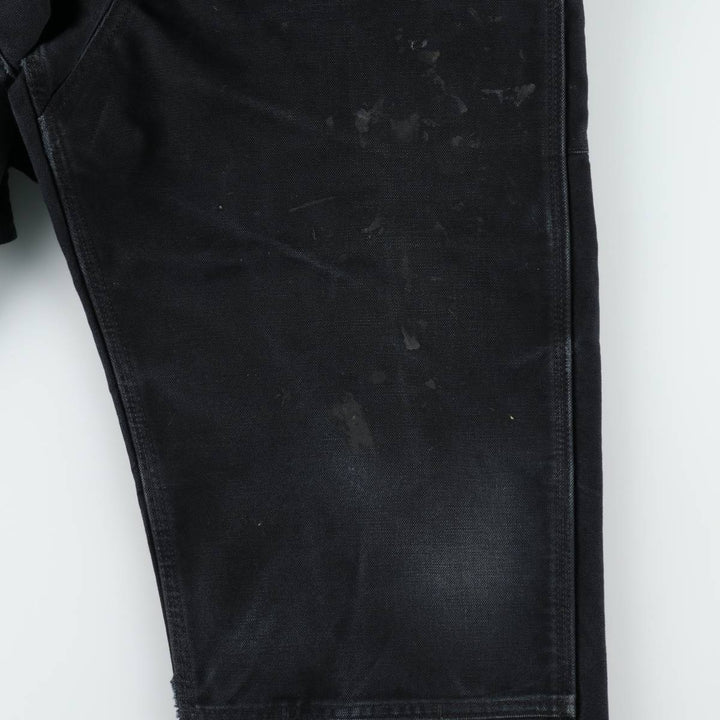 Oversized Carhartt double-knee duck overalls, men's size W40 cotton black type Vintage Second Hand