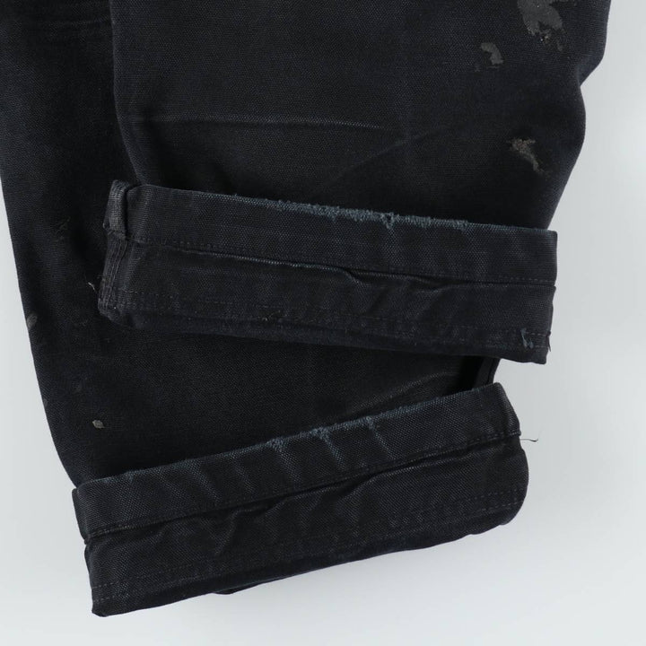 Oversized Carhartt double-knee duck overalls, men's size W40 cotton black type Vintage Second Hand