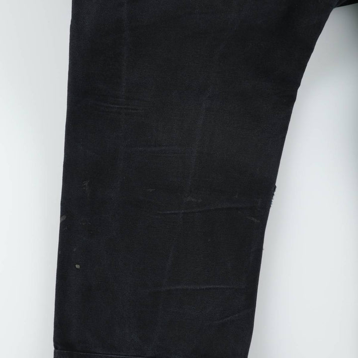 Oversized Carhartt double-knee duck overalls, men's size W40 cotton black type Vintage Second Hand