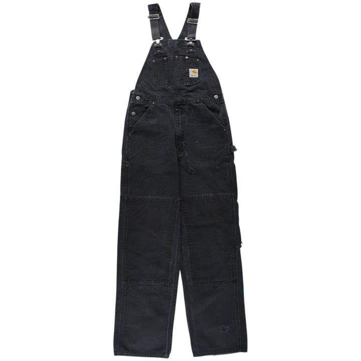 Carhartt Double Knee Duck Overalls for Men (W34 equivalent) unclear black type Vintage Second Hand