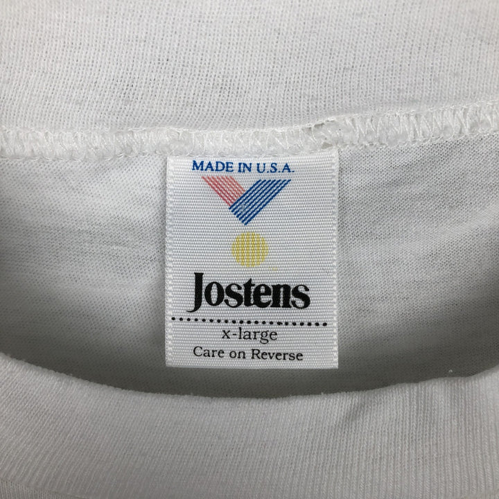 90'S JOSTENS MLB COLORADO ROOLIES Sports Print T-Shirt, Made in USA, Men's XL (approx.) Vintage cotton white type Vintage Second Hand