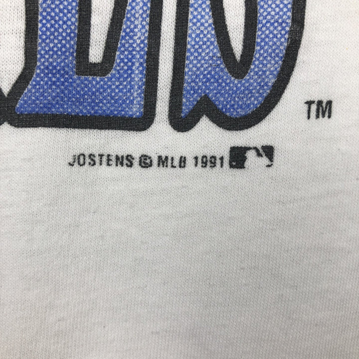 90'S JOSTENS MLB COLORADO ROOLIES Sports Print T-Shirt, Made in USA, Men's XL (approx.) Vintage cotton white type Vintage Second Hand