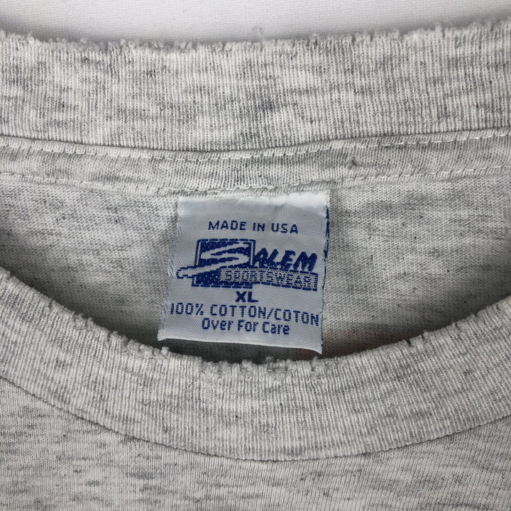 90'S SALEM NFL San Francisco 49ers Large Print Sports T-Shirt, Made in USA, Men's XL (approx.) cotton gray type Vintage Second Hand