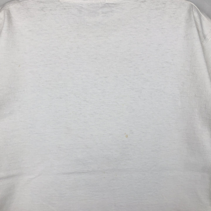 Fruit of the Loom NBA Chicago Bulls sports print T-shirt, Made in USA, Men's size L (approx.) cotton white type Vintage Second Hand