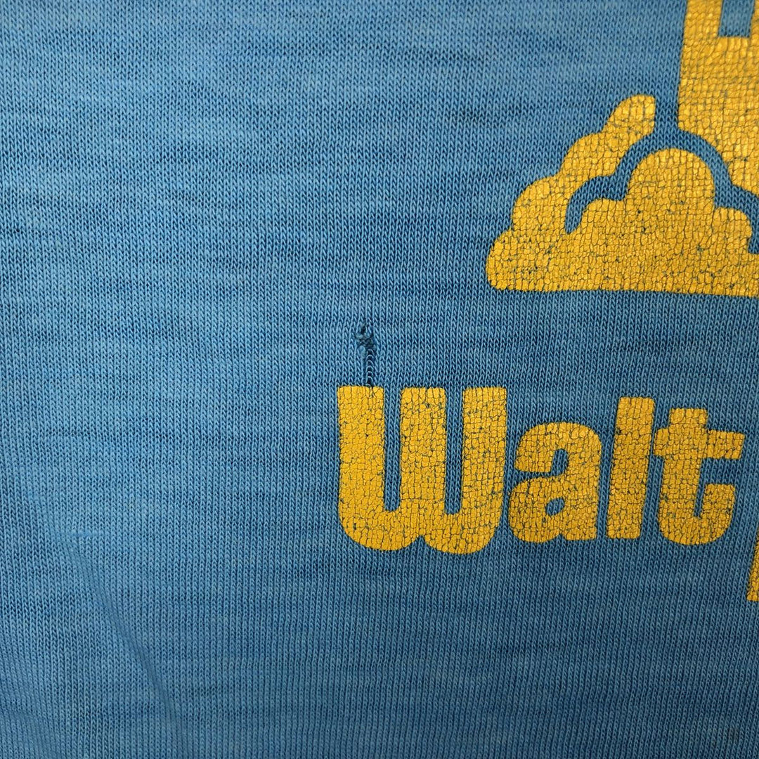 80s-90'S Walt Disney World Advertising T-Shirt, Made in USA, Men's Size M (Equivalent), Vintage cotton Blue type light blue Vintage Second Hand