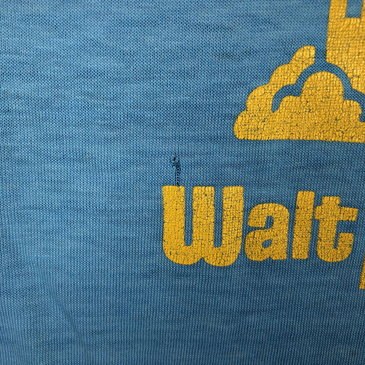 80s-90'S Walt Disney World Advertising T-Shirt, Made in USA, Men's Size M (Equivalent), Vintage cotton Blue type light blue Vintage Second Hand