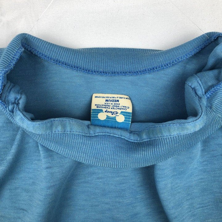 80s-90'S Walt Disney World Advertising T-Shirt, Made in USA, Men's Size M (Equivalent), Vintage cotton Blue type light blue Vintage Second Hand