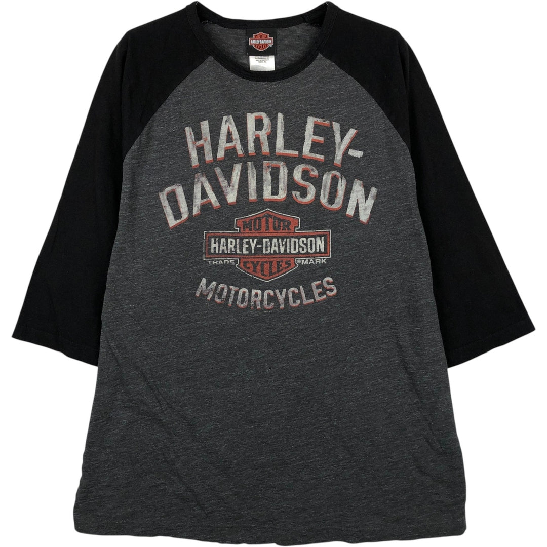 Harley-Davidson Motorcycle Bike T-shirt, Men's XL size cotton black type Vintage Second Hand