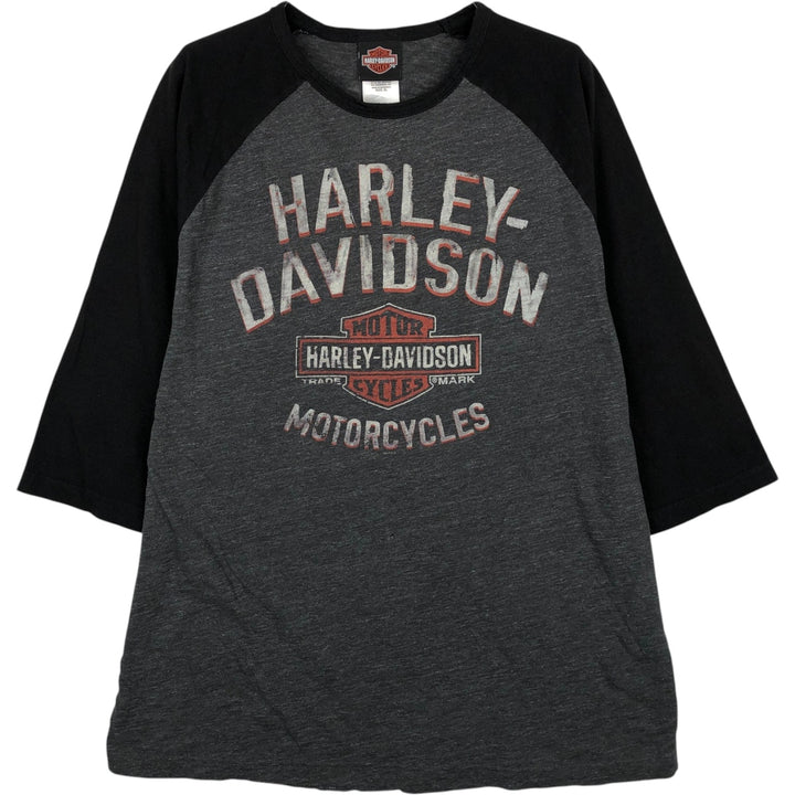 Harley-Davidson Motorcycle Bike T-shirt, Men's XL size cotton black type Vintage Second Hand