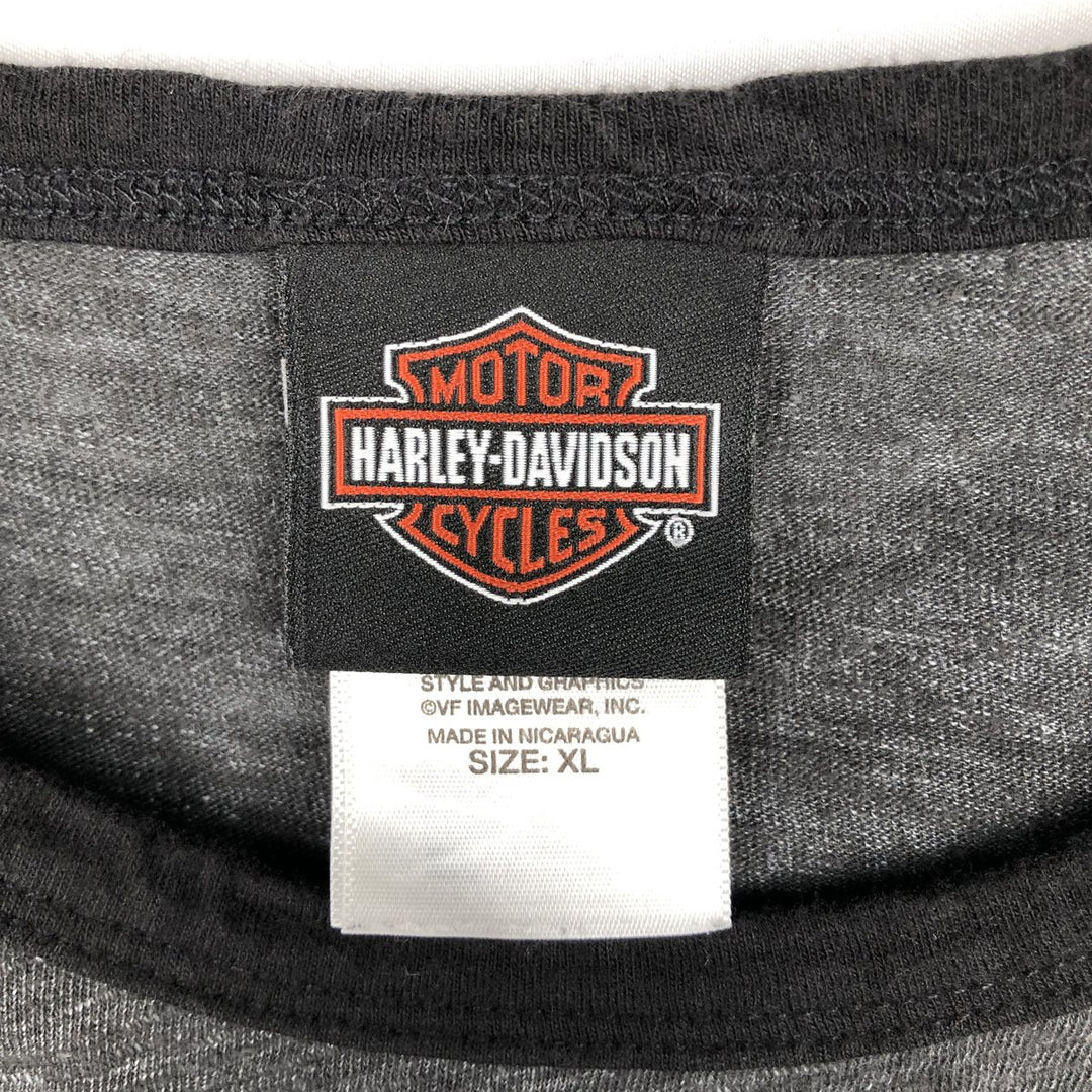 Harley-Davidson Motorcycle Bike T-shirt, Men's XL size cotton black type Vintage Second Hand