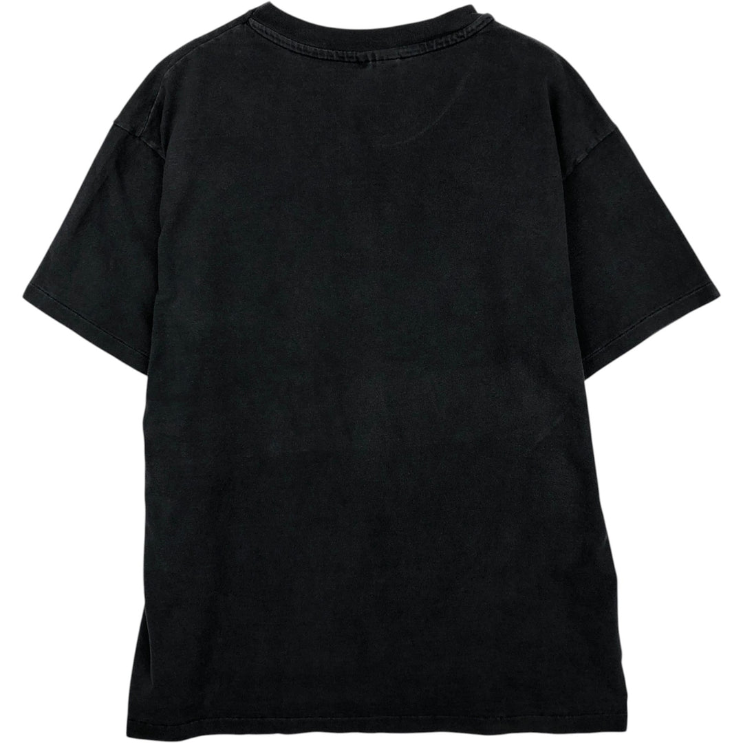2000'S Hanes BEEFY-T Photo T-Shirt, Made in USA, Men's Size L (approx.) cotton black type Vintage Second Hand