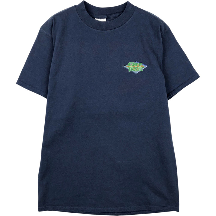 Vintage 90'S TULTEX printed T-shirt, size L for men cotton navy blue type Vintage Second Hand