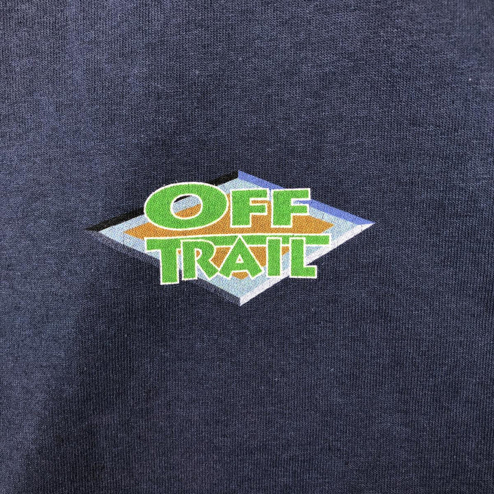 Vintage 90'S TULTEX printed T-shirt, size L for men cotton navy blue type Vintage Second Hand
