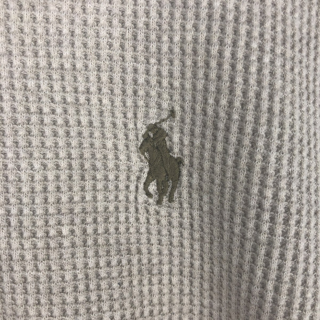 Ralph Lauren POLO RALPH LAUREN Thermal Long T-shirt Waffle Men's XL cotton Beige type Vintage Second Hand