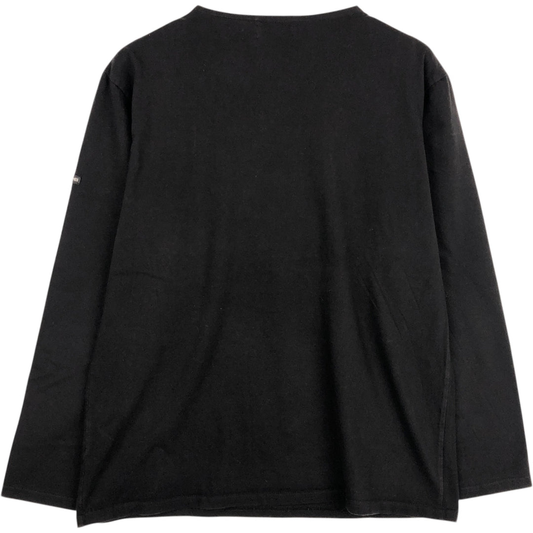 Saint James L'ATELIER Long-Sleeve T-Shirt, Made in France, Men's Size L (approx.) unclear black type Vintage Second Hand