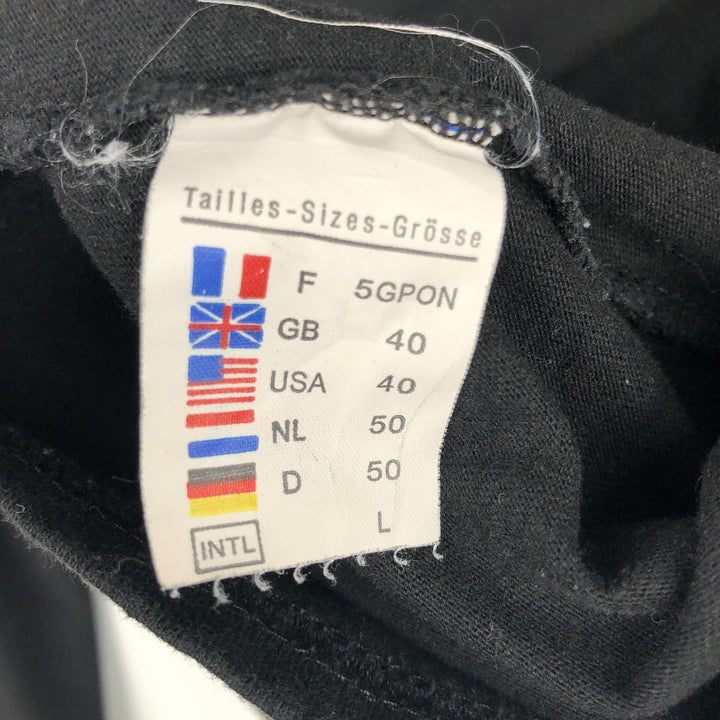 Saint James L'ATELIER Long-Sleeve T-Shirt, Made in France, Men's Size L (approx.) unclear black type Vintage Second Hand